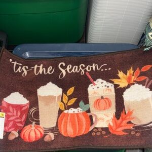 Seasonal Brown and Orange Door Mat